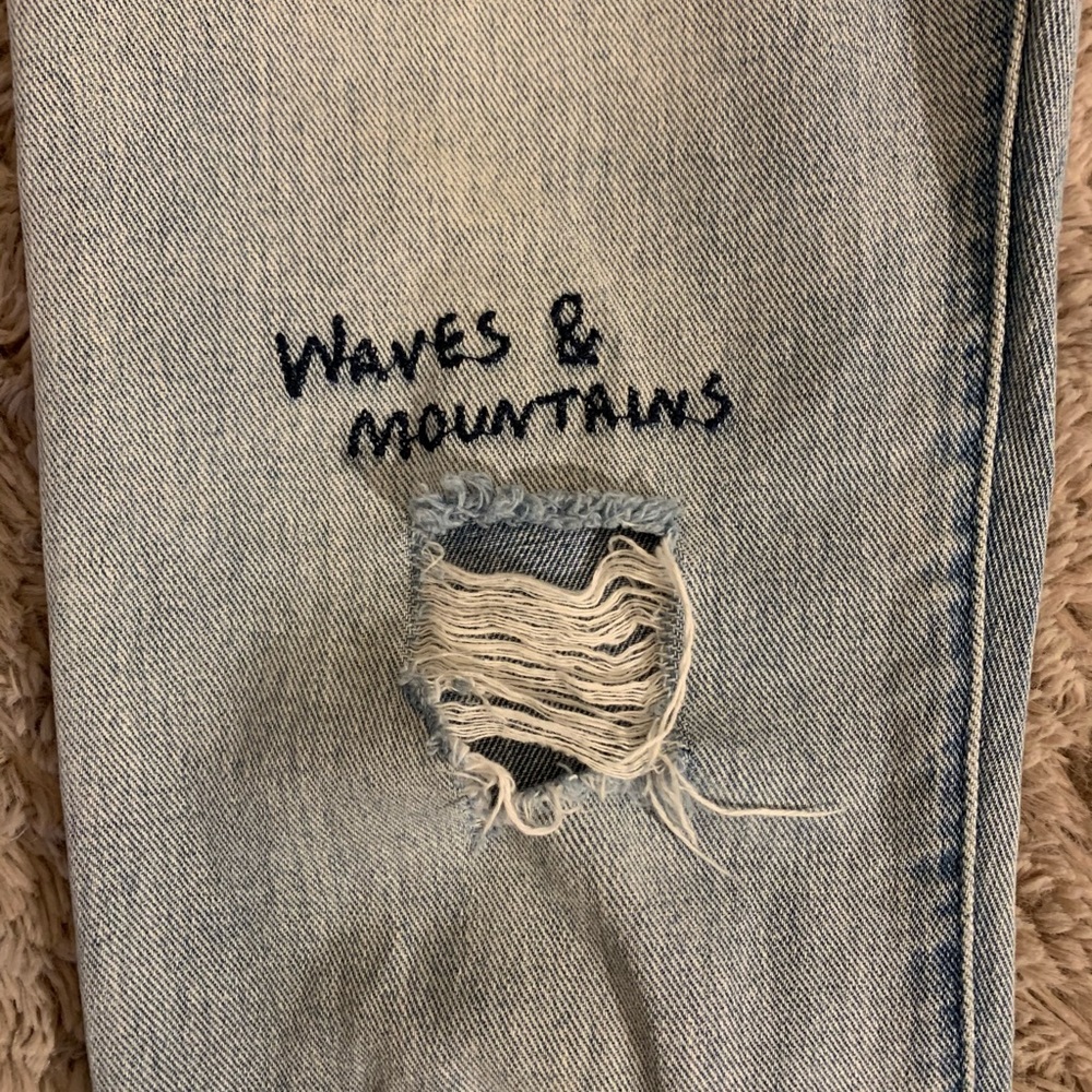 Roxy blue jeans with embroidery